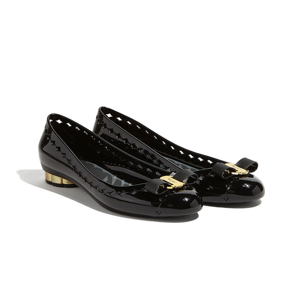 Flower Heel Jelly Ballet Flat